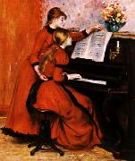 Pierre Renoir Two Young Girls at the Piano China oil painting reproduction
